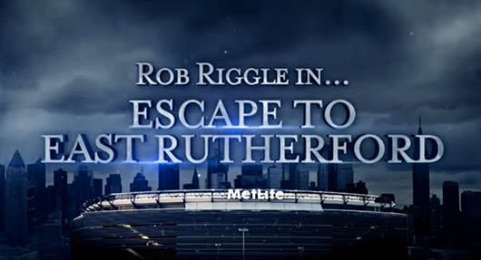 Escape to East Rutherford Super Bowl trailer Rob Riggle, Andy Samberg