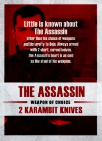 The Raid 2 Trading Cards: The Assassin, back
