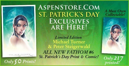 All New Fathom #6 St. Patrick's Day Exclusive Comic and Print Aspen Comics