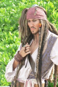 Disney Cruise Line - Jack Sparrow makes an appearance on Castaway Cay (photo by Brett Nachman)