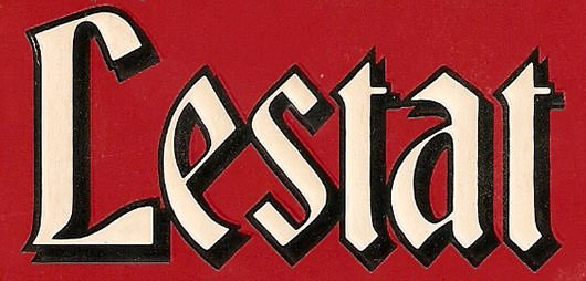 Anne Rice Lestat logo for The Vampire Lestat book