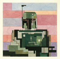 Star Wars Geometric Art: Boba Fett