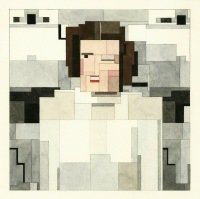 Star Wars Geometric Art: Princess Leia