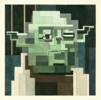 Star Wars Geometric Art: Yoda