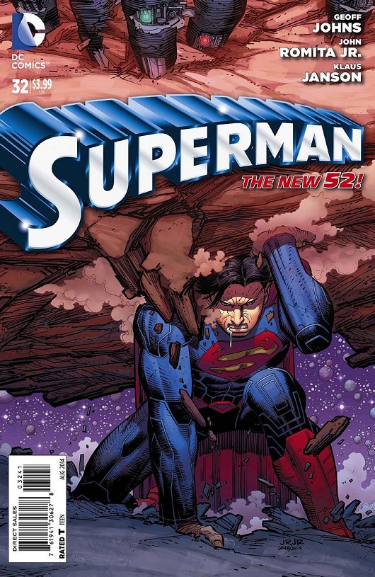 Superman 32 Cover by John Romita Jr. and Klaus Janson