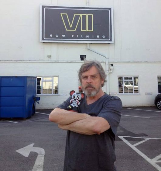 Mark Hamill Star Wars Episode VII Pinewood Studios UK 2014