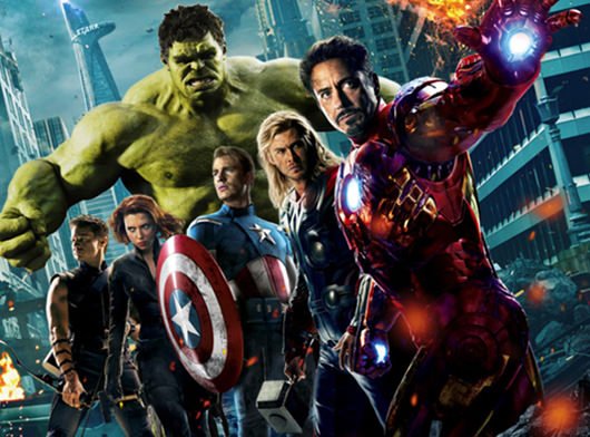 The Avengers movie group poster image