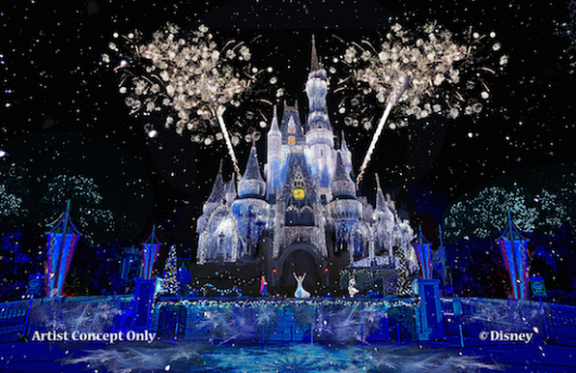 Frozen Magic Kingdom Cinderella Castle Disney World