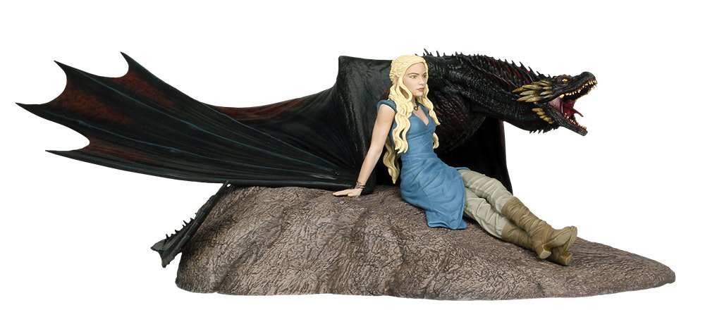 Dark Horse Game Of Thrones Daenerys & Drogon Statue side view