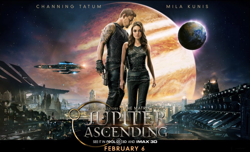Jupiter Ascending Channing Tatum Mila Kunis banner