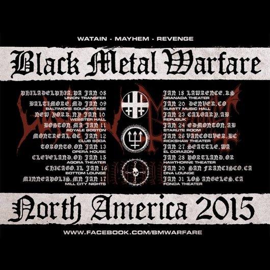 Black Metal Warfare Tour Poster