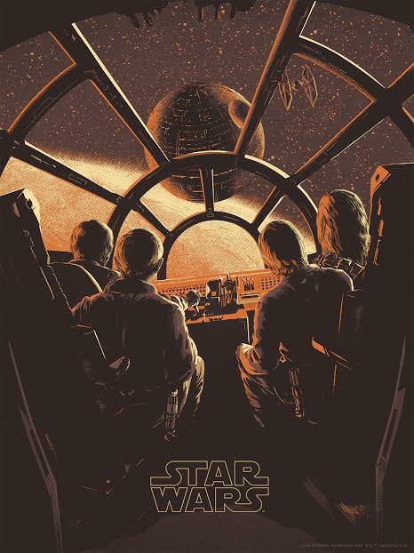 Star Wars screen print