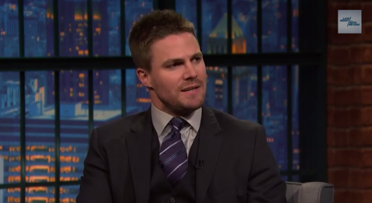 Stephen Amell Late Night with Seth Meyers