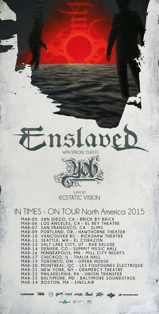 Enslaved and YOB Tour Poster 2015