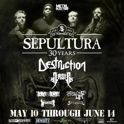 Sepultura 30th Anniversary Tour Poster