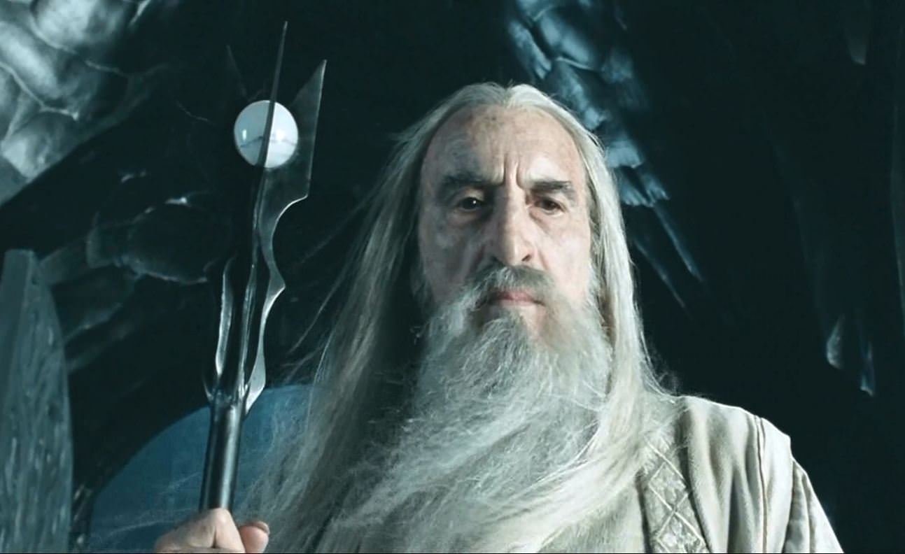 Christopher Lee as Saruman