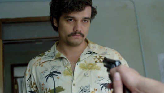 Wagner Moura as Pablo Escobar in Netflix's Narcos