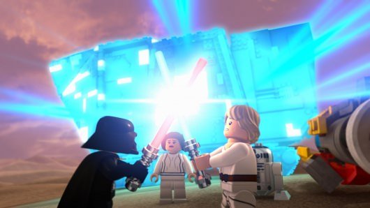Lego Star Wars: The New Yoda Chronicles Darth Vader and Luke Skywalker lightsaber duel