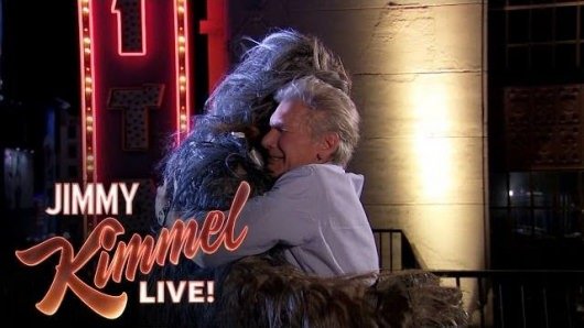 Jimmy Kimmel Star Wars Harrison Ford Chewbacca