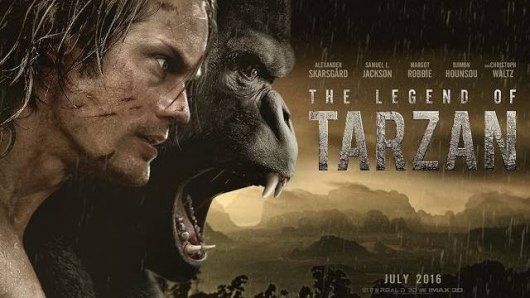 Legend Of Tarzan banner starring Alexander Skarsgard