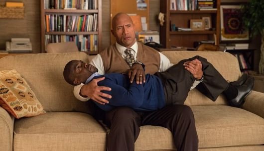 Dwayne Johnson and Kevin Hart in Central Intelligence