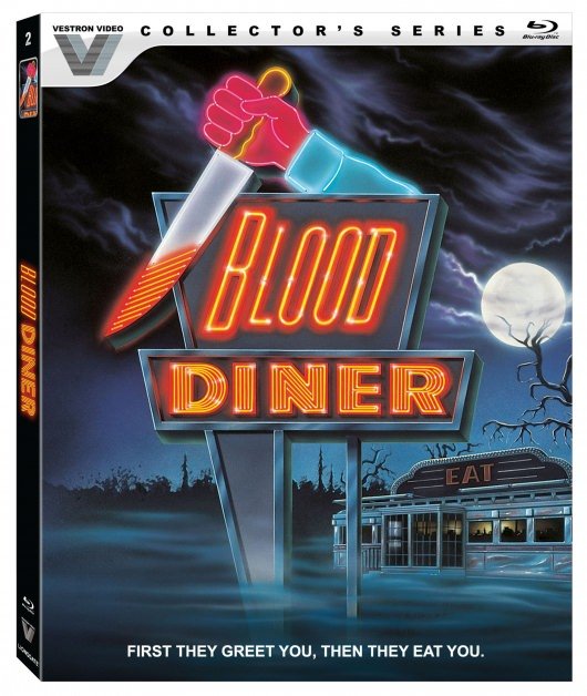 Blood Diner Vestron Video Classics Blu-Ray Cover Art
