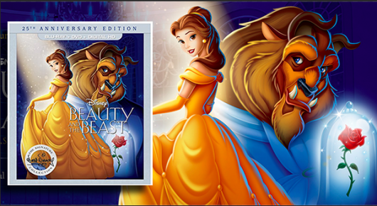 Beauty and the Beast 25th Anniversary Edition Blu-ray banner