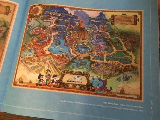 Maps of the Disney Parks Tokyo DisneySea Art