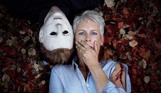 Jamie Lee Curtis and Michael Myers, Halloween
