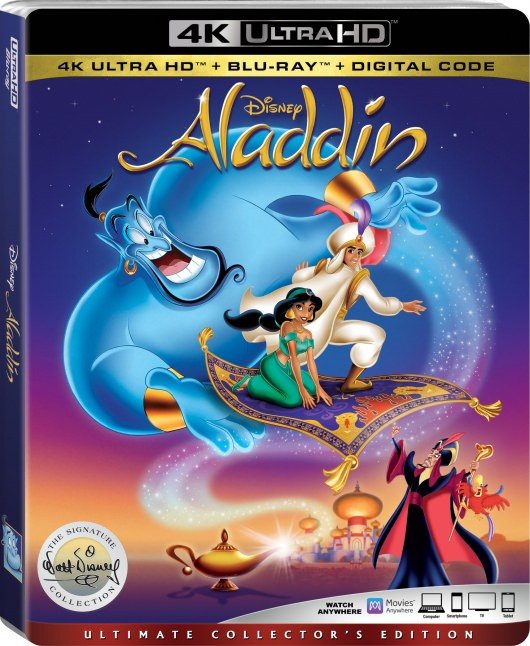 Aladdin animated 4K cover (1992)