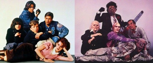 The Breakfast Club Texas Chainsaw Massacre 2 posters
