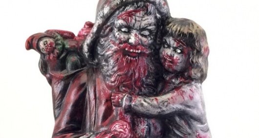 Zombie Santa Claus Figurine